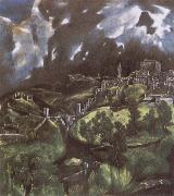 El Greco View of Toledo Sweden oil painting artist